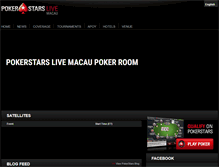 Tablet Screenshot of pokerstarsmacau.com